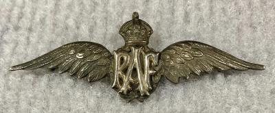 Royal Air Force silver tone sweetheart brooch - 3