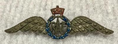 Royal Air Force sterling silver diamonte sweetheart brooch 
