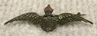 Royal Air Force sterling silver and enamel sweetheart brooch - 3