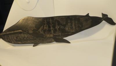 SCRIMSHAW Whale (BALEEN)