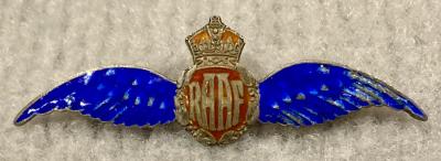 Royal Australian Air Force blue enamel sweetheart brooch