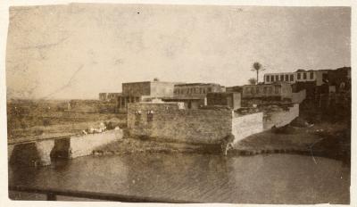 First World War Photograph of an Egyptian Village Near Mena