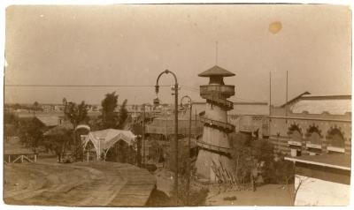 First World War Photograph of the 'Helter Skelter' Ride at Luna Park, Egypt