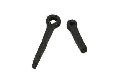 BLACKSMTH MADE TOOLS, HANDLES WITH EYE HOLES X 2