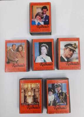 Redheads Matchbox Labels - "Charles & Diana" series