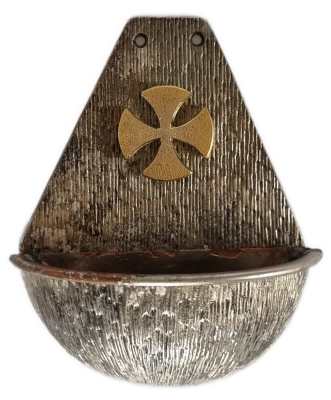 Metal (potentially copper) stoup