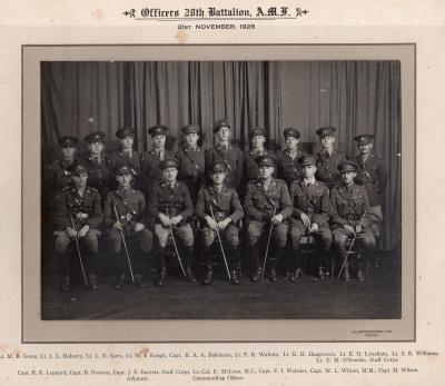 Interwar, Australia Western Australia, 28 Battalion, 1928