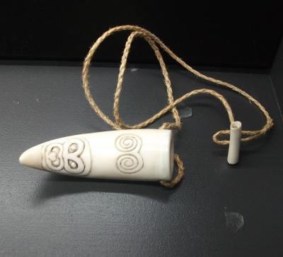 SCRIMSHAW (TIKI PENDANT)