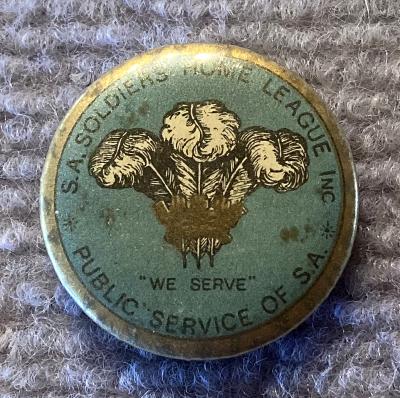 S.A. Soldiers' Home League Inc. Public Service of S.A. fundraising badge
