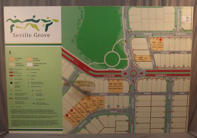 SIGN ADVERTISING - SEVILLE GROVE-RESIDENTIAL ESTATE MAP