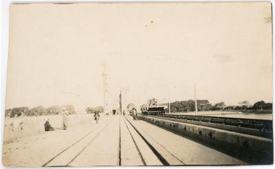 First World War Photograph of the Barrage Bridge Over the Nile River
