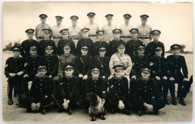 Second World War Black and White Photograph of the 124th Heavy Battery RAA