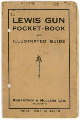 Second World War 'Lewis Gun Guide' used by Gunner Charles Frederick JACKMAN, W17457                                                                                                                     