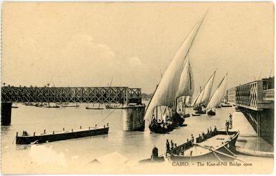 First World War Postcard of ‘The Kasr-el-Nil Bridge’, Cairo