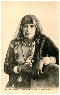 First World War Postcard of ‘Egyptian Types and Scenes - Native Woman’, Egypt