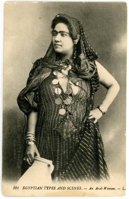 First World War Postcard of ‘Egyptian Types and Scenes - An Arab Woman’, Egypt