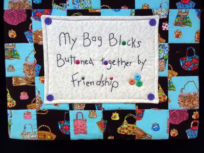 FRIENDSHIP BOOK, QUILTED TEXTILE, LYNNE JACKSON, ALBANY 2008