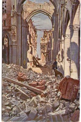 World War 1 , Europe France Ypres, 1918
