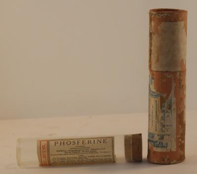 Phosferine Bottle and Container