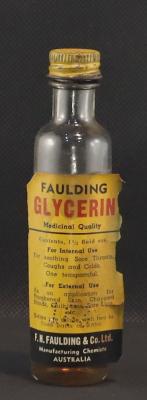 Faulding Glycerin Bottle