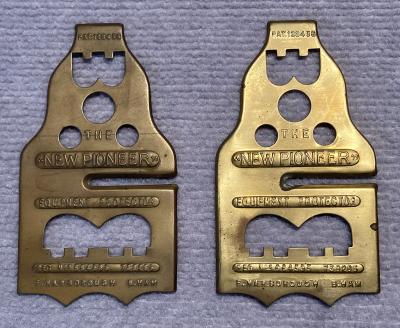 WWI era 'New Pioneer Equipment Protector' brass button sticks