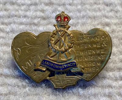 WWI era Royal Pioneer Corps Mizpah sweetheart brooch