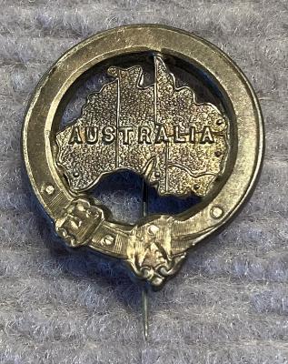Australian Federation-era hallmarked silver brooch