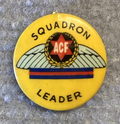 WWII era fundraising badge/button - 'Penny-a-plane' - Squadron Leader