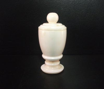 SCRIMSHAW (JAR AND LID)