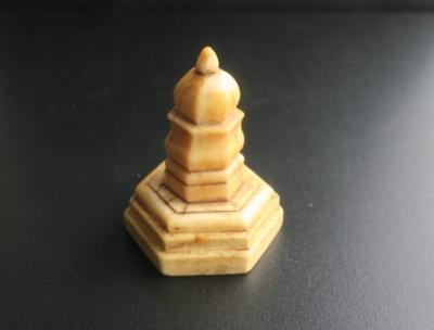 SCRIMSHAW PAGODA ornament