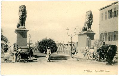 First World War Postcard of Kars-el-Nil Bridge, Cairo
