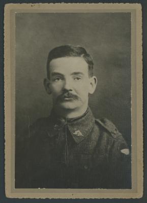 First World War Portrait Photograph of Pte. Charles William FIEDLER, 3326