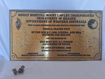 Ursula Frayne Plaque