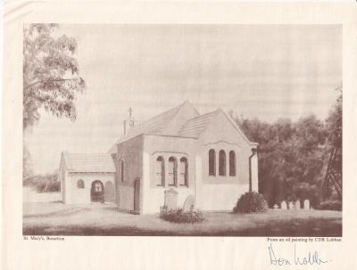 Print - "St Mary's Busselton" by CDR ("Don") Lobban