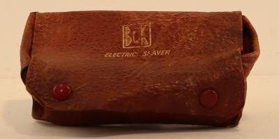 Electric Shaver Leather Pouch
