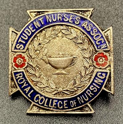 Student Nurses Association Royal College of Nursing badge 