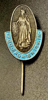 Food for Britain metal and enamel fundraising pin