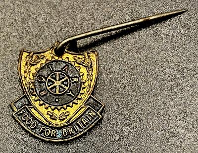 Rotary Food for Britain metal and enamel fundraising pin