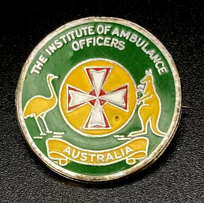 The Institute of Ambulance Officers Australia enamel badge