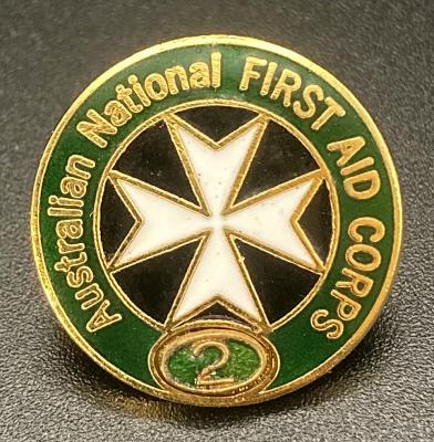 Australian National First Aid Corps enamel badge