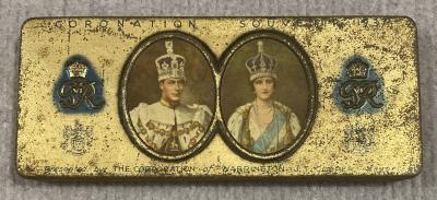 Commemorative chocolate tin - Coronation of King George VI and Queen Elizabeth (1937)