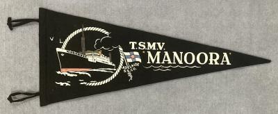 Souvenir felt pennant  - TSMV Manoora