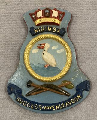 Commemorative naval plaque and crest - HMAS Nirimba