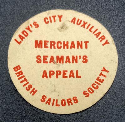 British Sailors' Society - Lady's City Auxiliary Merchant Seaman's Appeal pin