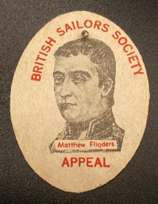 British Sailors' Society Appeal pin - Matthew Flinders