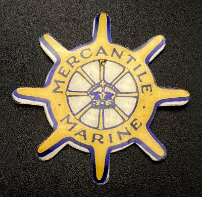 Mercantile Marine celluloid fundraising pin