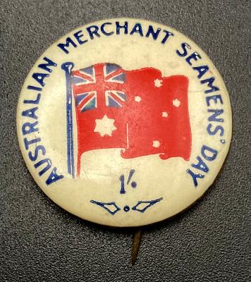 Australian Merchant Seamens' Day fundraising button