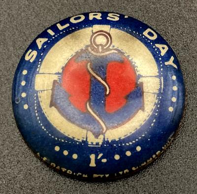 Sailors' Day fundraising button - dark blue