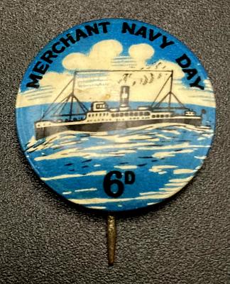 Merchant Navy Day fundraising button