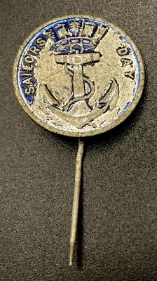 Sailors' Day metal fundraising pin - 2 shillings